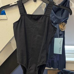 Black Tank-Style Girls' Leotard